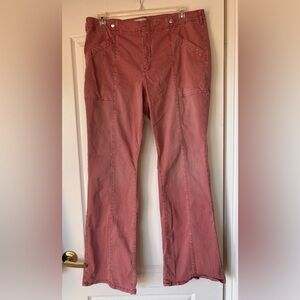 Anthropologie Pilcro The Demilune Boot Rose Denim flare Jeans Women's Size 33